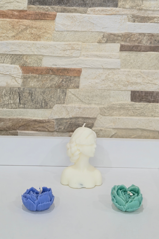 Vela busto artesanal