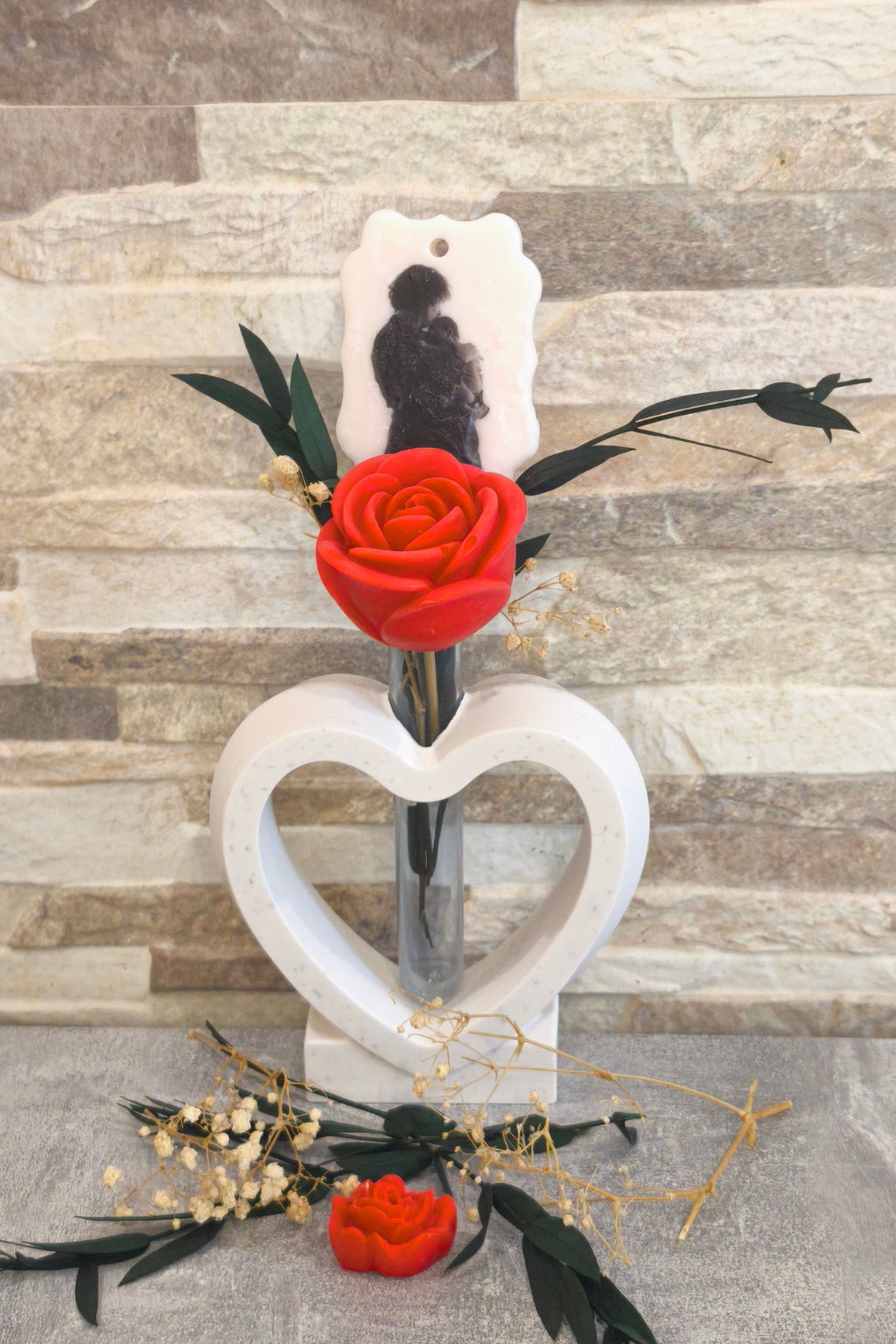 Corazón con ambientador personalizado